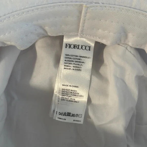 Unisex bucket hat fiorucci white - Picture 2 of 4